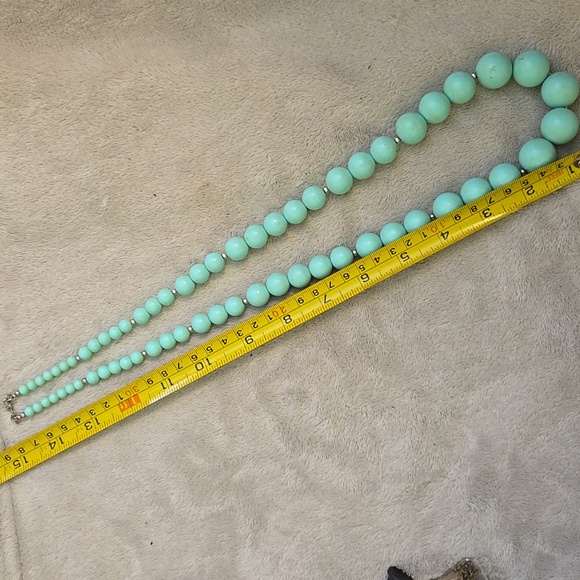 #358 Vintage Monet green necklace - Picture 5 of 5